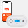 V-COME Wi-Fi Smart CO Detector with Tuya APP Control, WiFi Carbon Monoxide Alarm with Replaceable CR123A Battery, EN50291,VC22WR