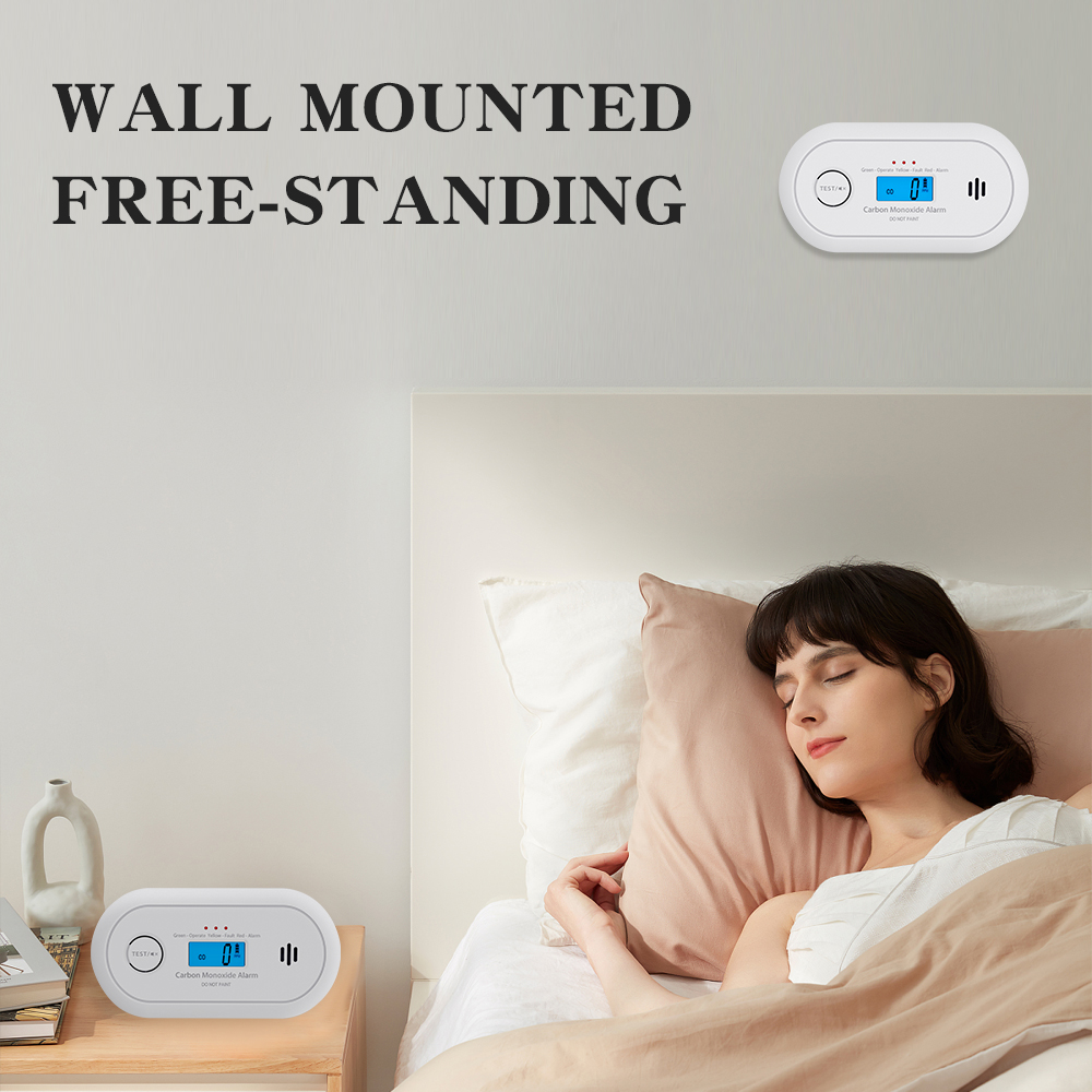 V-COME Wi-Fi Smart CO Detector with Tuya APP Control, WiFi Carbon Monoxide Alarm with Replaceable CR123A Battery, EN50291,VC22WR
