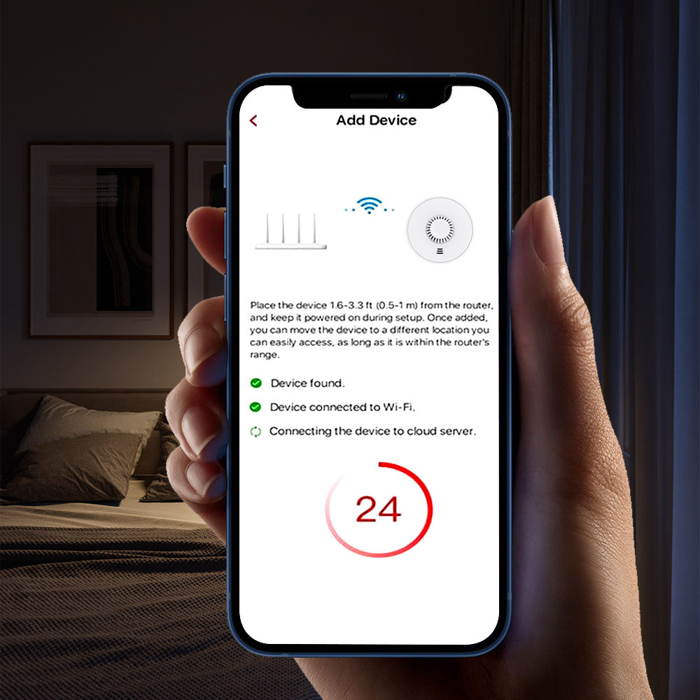Tuya Heat Detector with Sealed 10-Year Li-Battery, Wi-Fi Smart Heat Alarm with Tuya App control, CE BS 5446-2, VH01W