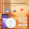 V-COME Wi-Fi Smart Smoke Detector with Tuya App control, WiFi Smoke Alarm with Sealed 10-Year Li-Battery, CE EN 14604, VS02W