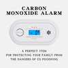 V-COME Carbon Monoxide Alarm with Digital LCD Display and Test Button, CO Gas Detector with 10-Year Life Battery, EN 50291, VC22R