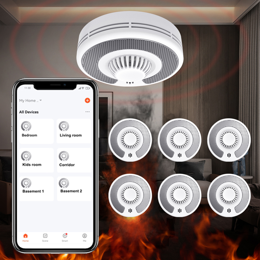 V-COME Wi-Fi Smart Heat Detector with Tuya App control, WiFi Heat Alarm with Sealed 10-Year Li-Battery, BS 5446-2, VH03W
