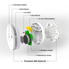 V-COME Stand-alone Smoke Detector with 10-Year Lithium Battery, Photoelectric Smoke Alarm, CE, UKCA, DIN EN 14604, VS02