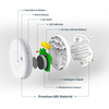 V-COME Standalone Smoke Detector with 10-Year Lithium Battery, Photoelectric Smoke Alarm, CE, UKCA, DIN EN 14604, VS01