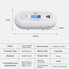 V-COME Carbon Monoxide Alarm with Digital LCD Display and Test Button, CO Gas Detector with 10-Year Life Battery, EN 50291, VC21