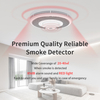 V-COME Stand-alone Smoke Detector with 10-Year Life Lithium Battery, Photoelectric Smoke Alarm, CE, UKCA, DIN EN 14604, VS03