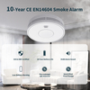 V-COME Standalone Smoke Detector with 10-Year Lithium Battery, Photoelectric Smoke Alarm, CE, UKCA, DIN EN 14604, VS01